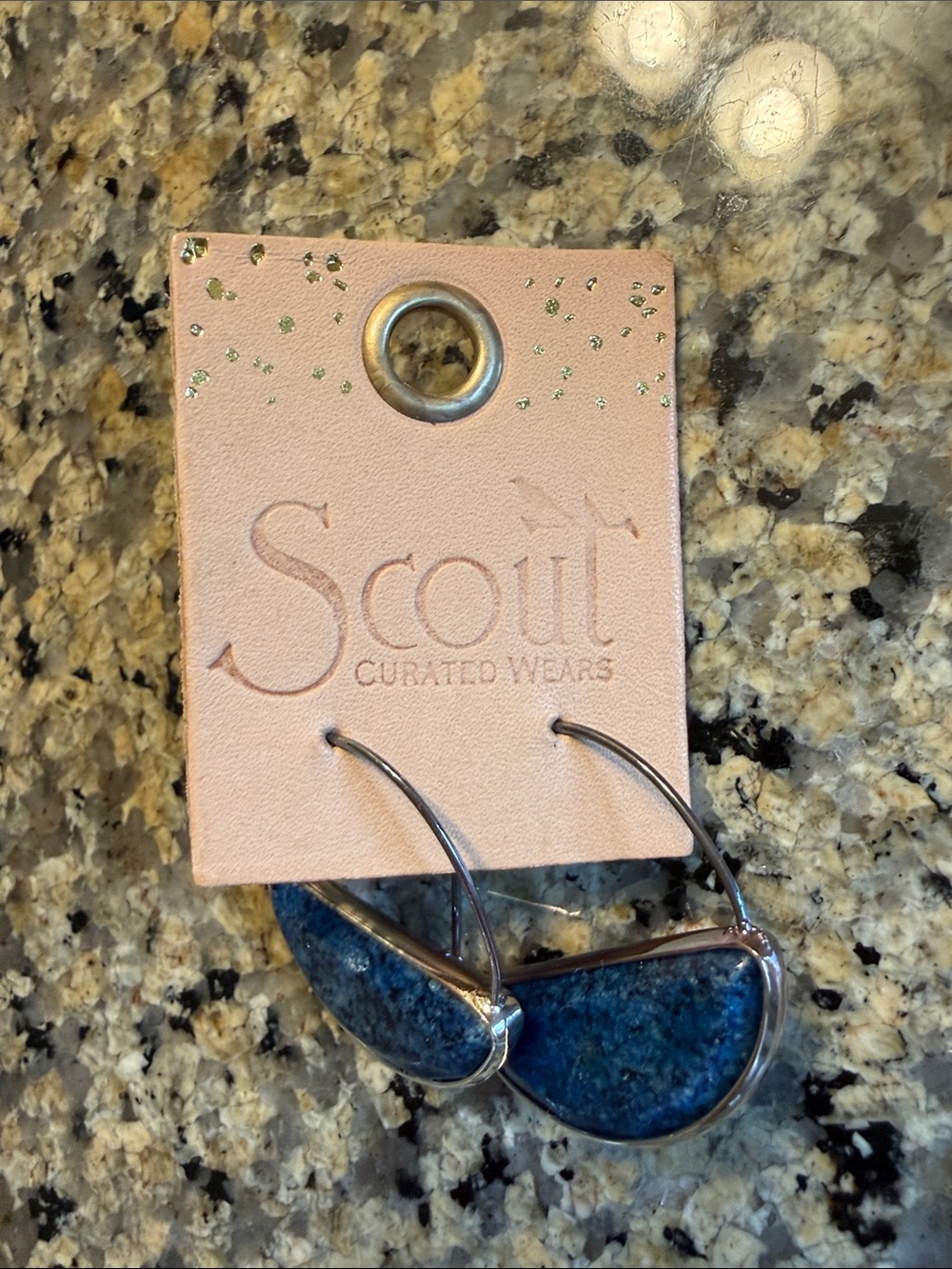 Scout Blue Stone Hoop Earrings
